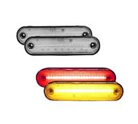 feu arrière Pour Mazda Pour Miata 1990-1997 Pour MX-5 1999-2005 Feux Position Latéraux À LED Pour Pare-chocs Clignotants Feux Conduite(4PC Amber Red)