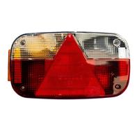 Aspöck Feu arrière Multipoint III gauche 7 fonctions avec ampoules 12-24V bloc optique complet déclairage arrière de chantier et transport pour remorque bus dépanneuse