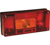 Feu arrière rectangle 12v 4 fonctions 220x100mm ASPOCK - 79548