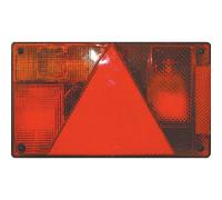 Feu arrière rectangle gauche 12V 6 fonctions 235x135mm AJ.BA - 16103