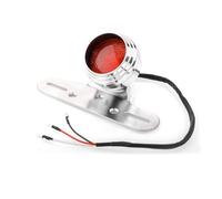 Feu arrière Stop Feu Arrière De Moto, Feu De Freinage avec Support De Plaque D'immatriculation, Feu De Circulation Intégré, Feu Arrière LED Universel avec Support