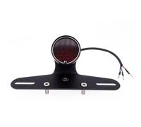 Feu arrière Stop Grille De Protection Universelle pour Moto, Feu De Freinage Arrière À LED, Feu De Stop, Feu De Plaque D'immatriculation avec Support