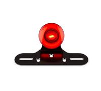 Feu arrière STR8 LED circulaire rouge avec support de plaque d'immatriculation