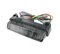 feu arrière STR8 numéro de Black Line Mini LED, avec Fonction clignotement, Universel, avec ce | Prof. 3 cm, larg. 8 cm, haut. 2 cm, clignotant, homologation CE comme feu arrière, compatible Piaggio Typhoon 50 TEC1T