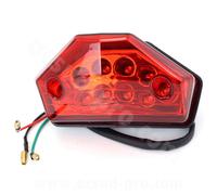 Feu arrière 12V a LED cabochon rouge P2R pour moto Rieju 50 MRT Neuf
