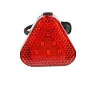 Feu Arrière Triangulaire Rouge, Mode Triple Flash, Phare Étanche, Phare De Vélo, Phare De Casque De Vélo De Montagne, Voyant D'Avertissement De Sécurité