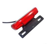 Feu arrière ultra fin 48 V pour vélo électrique LED avec lentille en acrylique, lampe de sécurité facile à installer pour vélo électrique et scooter (rouge)