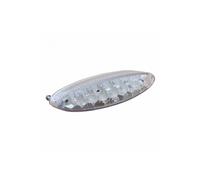 Feu arriere universel replay a leds ovale transparent avec stop (16 leds rouges-3 blanches) ** n/a G