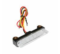 FEU AR UNIVERSEL REPLAY A LEDS BARETTE TRANSPARENT-NOIR AVEC STOP (6 LEDS ROUGES) -HOMOLOGUE CE-