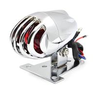 Feu arrière universel vintage, grille de frein, feu stop, compatible avec les motos rétro, Bobber, Dyna et Cafe Racer(Silver)