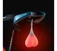 Feu Arrière Vélo Lumière Bike Balls En Forme De Coeur Rouge Avertissement Bicyclette Silicone Suspension Nuit Led Rouge