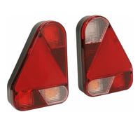 Feu arrière vertical 12V 5 fonctions avec triangle 160x220mm - AJ.BA - 28677
