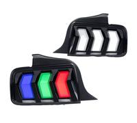Feu arrière Voiture Compatible Avec Ford Pour Mustang S-197 2005-2009 Coloré Pour Dynamique Séquentiel Clignotants Arrière Avec Commande Par Application Feux RGB Feux Arrière