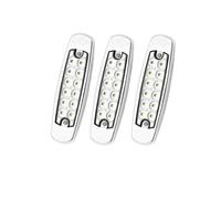 Feu Arrière Voiture Feux Position Latéraux À LED 12V 24V Voiture Feu Arrière Remorque Camion Caravane Bus Fourgonnette Feu D'avertissement Freinage Feux Arrières LED(White,3Piece)