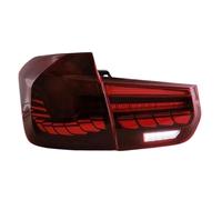 Feu Arrière Voiture Feux pour arrière dynamiques à LED complets avec pour virage séquentiel pour signal pour BMW série 3(Rouge)