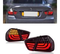 Feu Arrière Voiture pour BMW 3 Series E90 2005 2006 2007 2008, Arrière Assemblage Feu Brouillard Arrière Freinage Recul Illumination Remplacement,Red-2005-2008