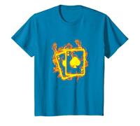 Feu As De Pique Flammes Jeu De Cartes Poker T-Shirt