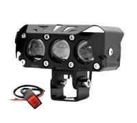 Feu Auxiliaire 30W 6000LM Étanche IP67 | 6000 lumens, double couleur /jaune, idéal brouillard nuit, vision maximale, sécurité accrue