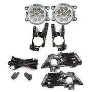 Feu Avant Antibrouillard Feux Antibrouillard DS73-19952CAW Pour Ford Pour Mondeo Pour Fusion 13-16 Cache Phare Grille Enjoliveur LED Halogène Phare automobile(1 set LED)