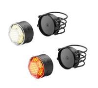 Shapeheart Innovation française, Kit lumières Velo magnetiques panoramiques Mini Avant et arrière. antivol, Rechargeables USBC, 36-70 lumens, 6 Modes, 20h autonomie.