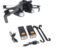 Feu avant de drone de recherche de nuit pour DJI Mini 5 Pro, phare de recherche rechargeable haute luminosité avec double lumière de remplissage électrique nocturne et support de montage, accessoires