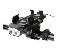 Feu Avant De Vélo Multifonction 4 En 1, Lumière Avant Led, Mise À Niveau, Support De Téléphone, Lampe De Batterie Externe