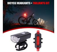 Feu Avant Et Arrière De Vélo De Montagne, Phare Led Étanche, Rechargeable Par Usb, Équipement De Cyclisme