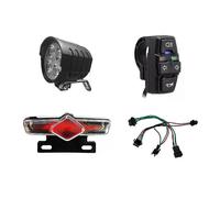 Feu avant et arrière pour vélo électrique DK336, câble de commutation, ensemble d'éclairage LED pour