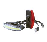 Feu avant et arrière Spanninga Arco Set Bat.Li Po USB 5 Noir