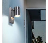 Feu Avant Extérieur Applique Murale GU10 LED Détecteur de Mouvement Verre Inox