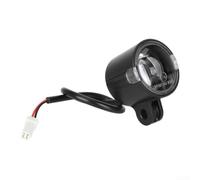 Feu avant LED haute puissance pour scooter 48 V fil inclus | Haute luminosité 48 V, nuit puissante, boîtier ABS noir, connexion filaire, remplacement facile