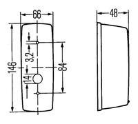 Feu clignotant HELLA 2BA 001 277-011 gauche
