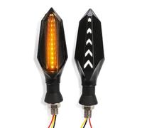 Feu Clignotant Moto Compatible Avec Ducati 2 Pièces Universel 10 Mm Fileté Moto Clignotant Indicateur Lumineux Ambre Moto Clignotant 12 V 6 W Lampe(White)