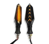 Feu Clignotant Moto Compatible Avec Suzuki 2 Pièces Universel 10 Mm Fileté Moto Clignotant Indicateur Lumineux Ambre Moto Clignotant 12V 6W Lampe(Yellow)