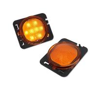 Feu Clignotants Auto Pour Jeep Pour Wrangler JK Ou JK Pour Illimité 2007-2017 2016 2015 2014 Clignotants Ambre Jaune LED Feux Position Latéraux/feux Évasés D'aile Latérale Dynamique ( Size : Yellow Le