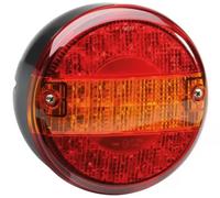 Hella Feu arrière VALUEFIT LED 12/24V montage en saillie Fiche plate Rouge/Jaune 2SD 357 026-201