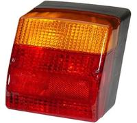 Hella Feu arrière 2SD 996 030-021 – 12V, montage en saillie, voyant rouge/jaune, fiche ronde droite