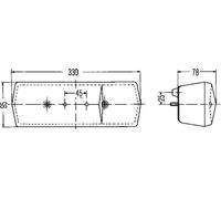 Feu combiné gauche avec feu de stop 2SD 001 688-171 HELLA