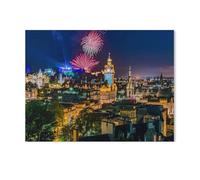 Feu d’Artifice du Edinburgh Military Tattoo, Écosse，1000 Pièces Puzzle Adulte Puzzle Artisanat Cadeau Classique Jouet en Papier Cadeau Unique Décoration Intérieure（50x70cm）-L55