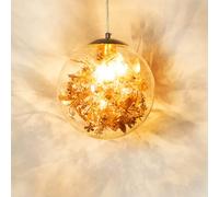 Feu d'artifice Boule de Verre Suspension Plafonnier Lustre Plafonnier Lampe de Chevet Décoration Lustre pour Chambre, Café, Salle à Manger, Salon, 25CM