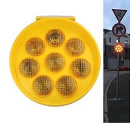 Feu d'avertissement clignotant à énergie solaire, éclairage de sécurité for chantier, étanche IP65