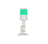 Feu d'avertissement rotatif à 180 °, rouge, ambre, vert, industriel, for machine CNC, DC12-24 V, AC110-220 V, lumière clignotante fixe à LED(1 layer Green,AC110-220V Sound)