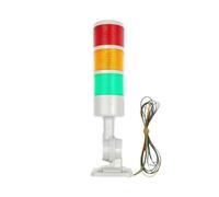 Feu d'avertissement rotatif à 180 °, rouge, ambre, vert, industriel, for machine CNC, DC12-24 V, AC110-220 V, lumière clignotante fixe à LED(3 layer,DC12-24V Sound)