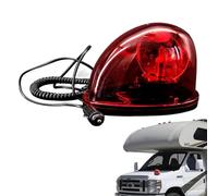 Feu d'avertissement Rotatif de Type Escargot - Feu d'avertissement de sécurité 12 V/14 V, sirène stroboscopique, feu stroboscopique, gyrophare LED Amovible pour Voiture et Camion - 24v Rouge
