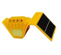 Feu d'avertissement stroboscopique solaire - Lampe LED clignotante étanche IP65 for une utilisation en extérieur dans la construction, la circulation et la navigation