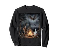 Feu de Camp Cryptids, Bigfoot, Mothman Lake Monster Night Sweatshirt