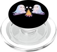 Feu de Camp fantôme pour rôtir des guimauves d'halloween PopSockets PopGrip pour MagSafe
