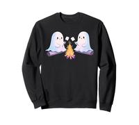 Feu de Camp fantôme pour rôtir des guimauves d'halloween Sweatshirt