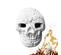 Feu de Camp Halloween, registre crâne Humain imité, Tronc Halloween avec crâne Effrayant supportant 302 °F, feu de Camp Ignifuge imité pour feu de Camp