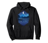 Feu de Camp pour Camping, Nuit, Clair de Lune Sweat à Capuche